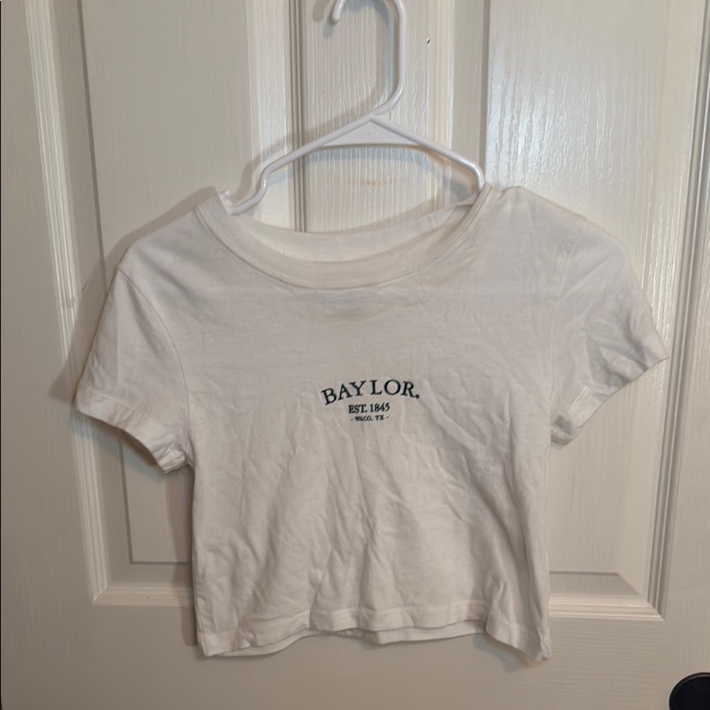 Champion White Baylor Crop Top